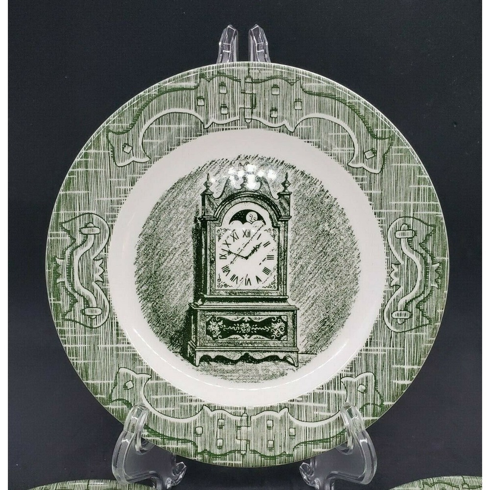 3 Vintage Royal China The Old Curiosity Shop 6.5" Bread & Butter Plates